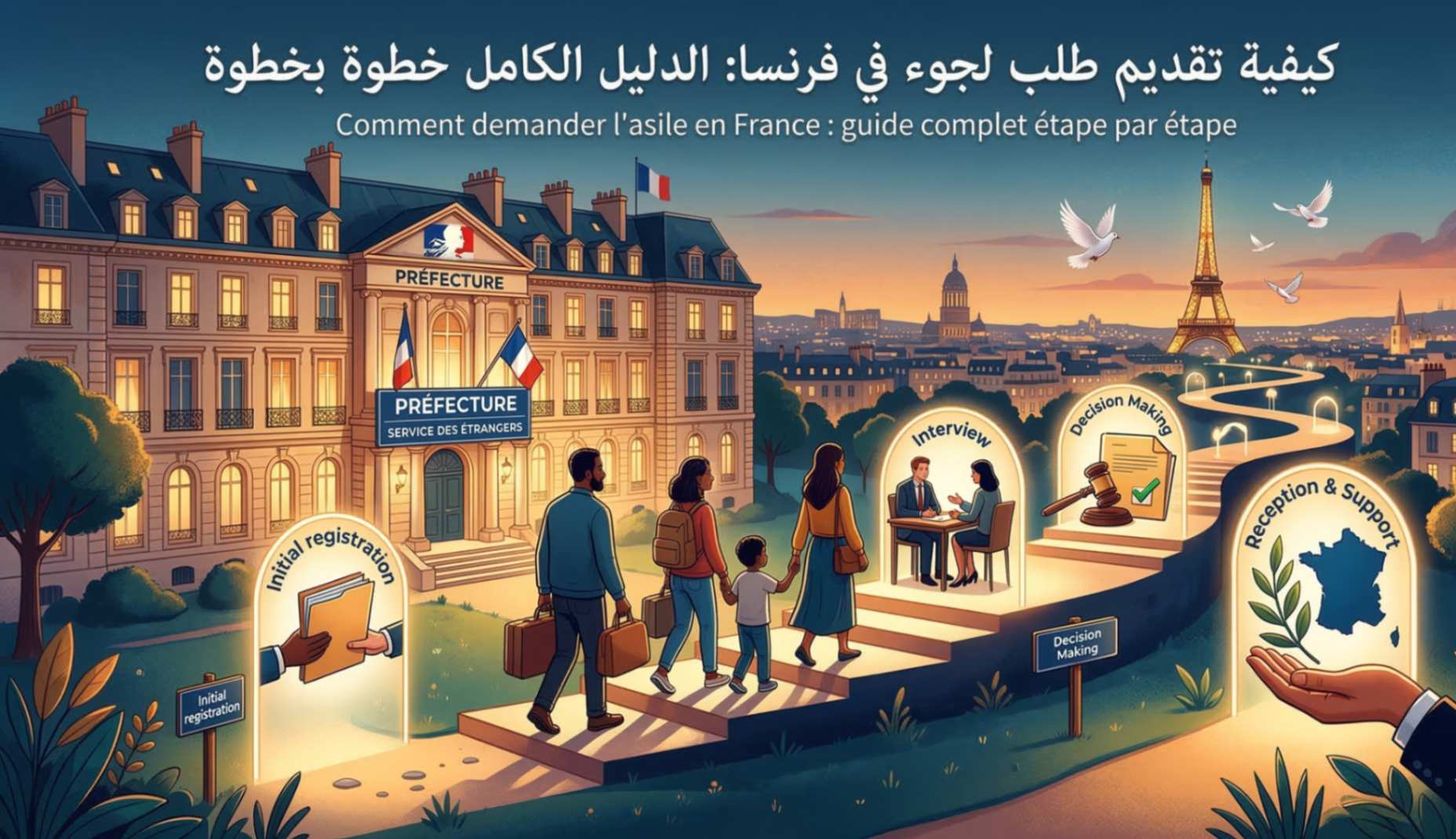 How to apply for asylum in France: the complete step-by-step guide (2026)