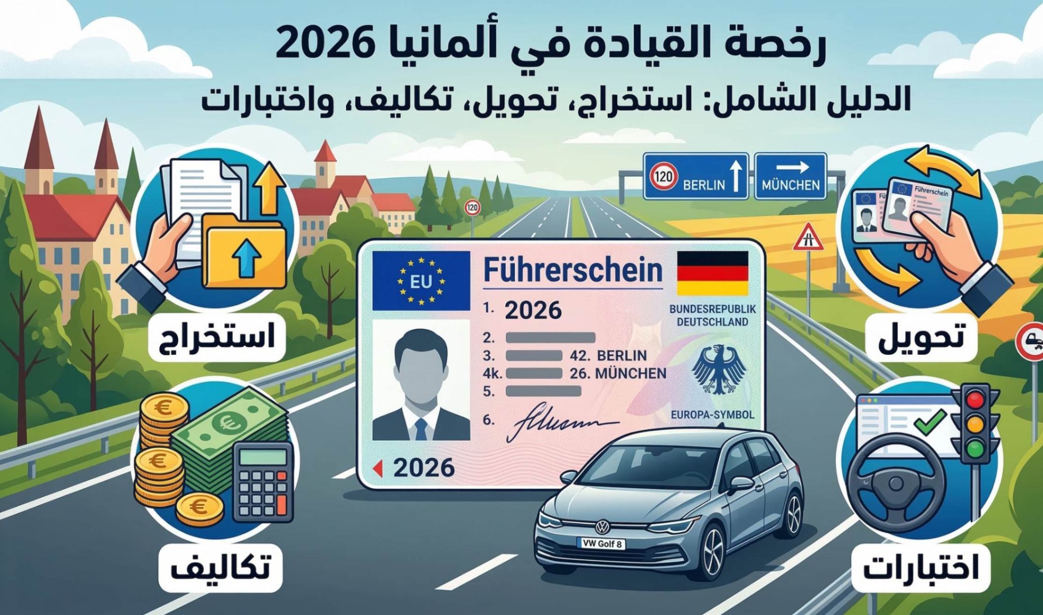 Führerschein in Deutschland: Der komplette Leitfaden (Umschreibung, Neu, Kosten und Prüfungen 2026)